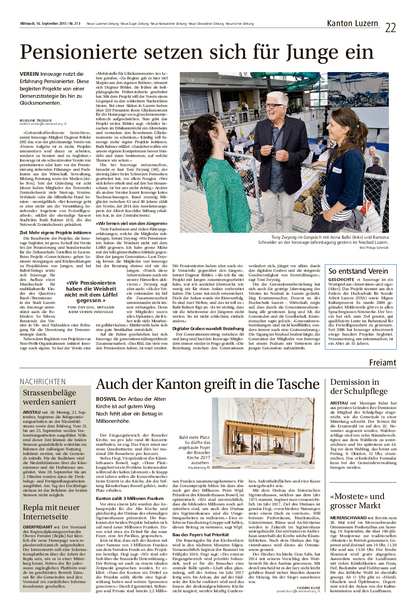 „Freiwilligenarbeit in der Zentralschweiz“